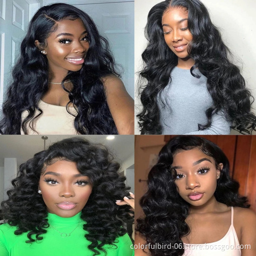 6x6 Lace closure Wig Pre Plucked Loose Wave Lace Frontal Human Hair Wigs 6x6 Lace Closure Wig For Black Women